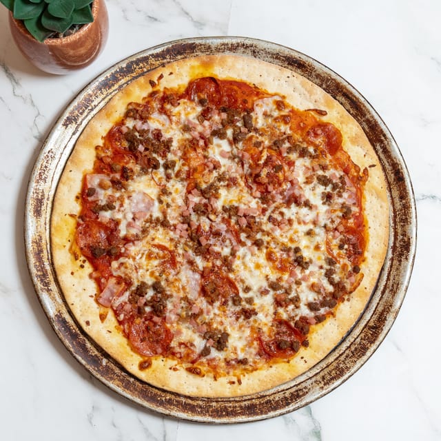 14" Thin Crust Meat Lovers.