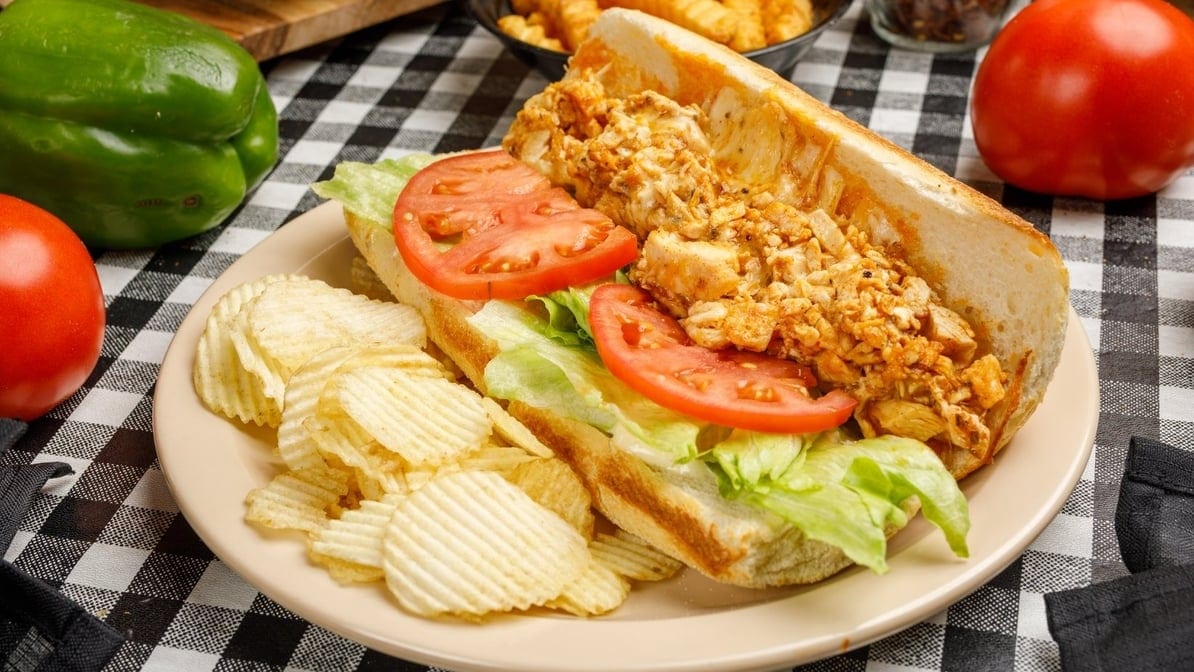 Chicken & Cheese Sub.