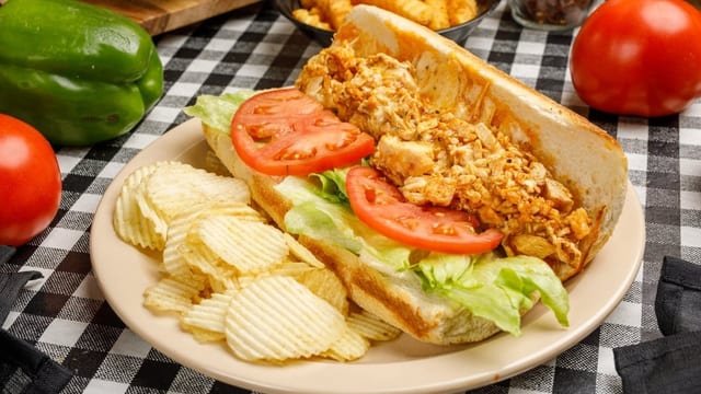 Chicken & Cheese Sub.